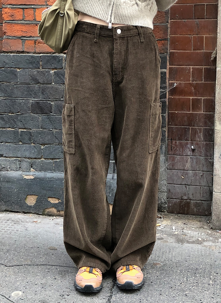 コーデュロイカーゴパンツ | レディースファッション通販 - DHOLIC