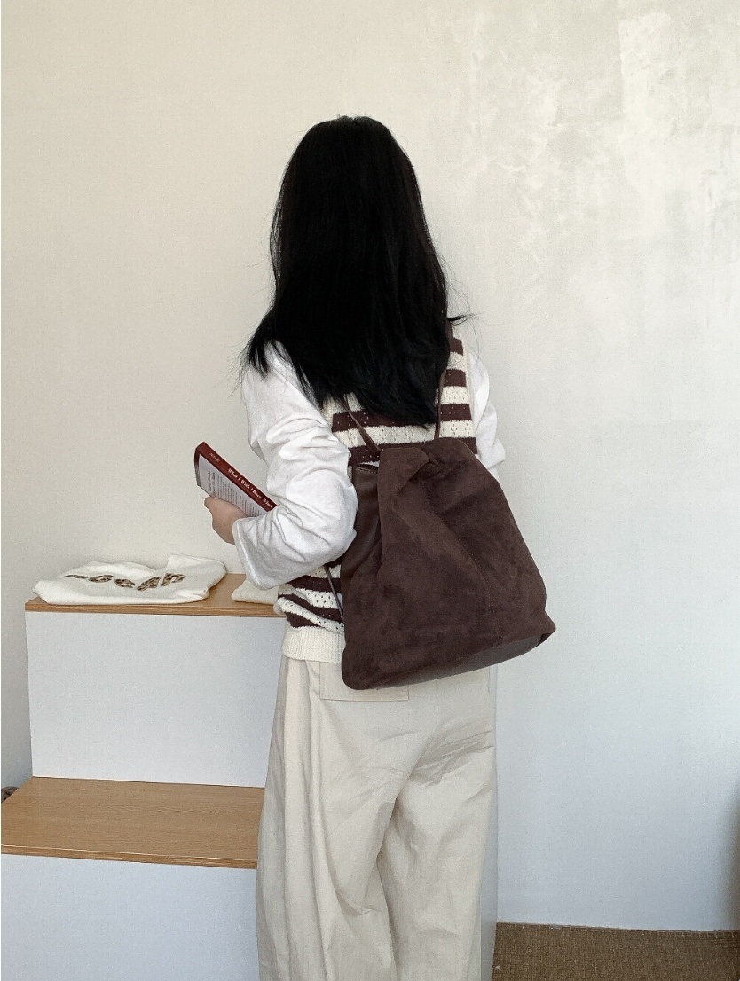 スエード調バケットバックパック | 詳細画像3