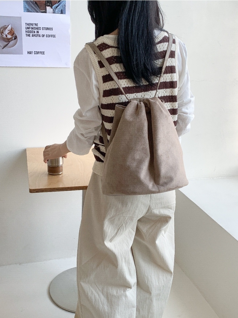 スエード調バケットバックパック | 詳細画像5