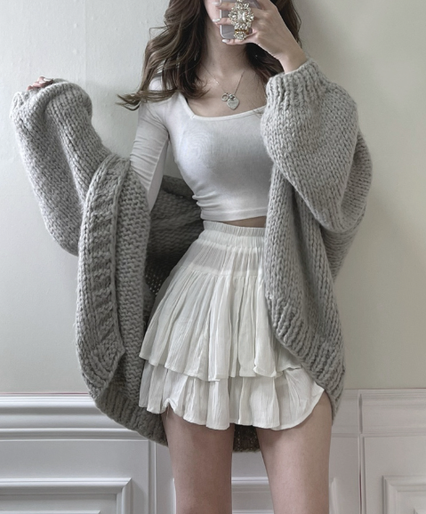 ウールローゲージオープンカーディガン | 詳細画像10