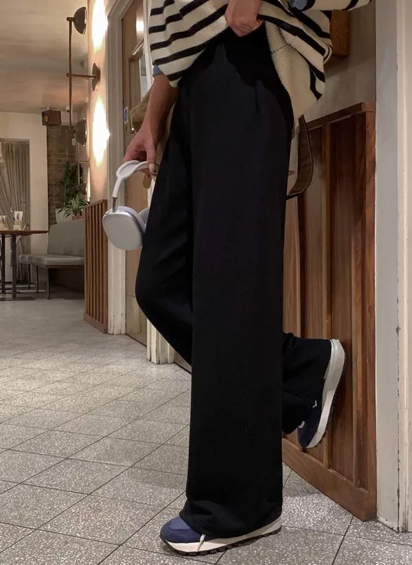 2TYPE裏起毛イージーダーツワイドパンツ | crushj | 詳細画像1
