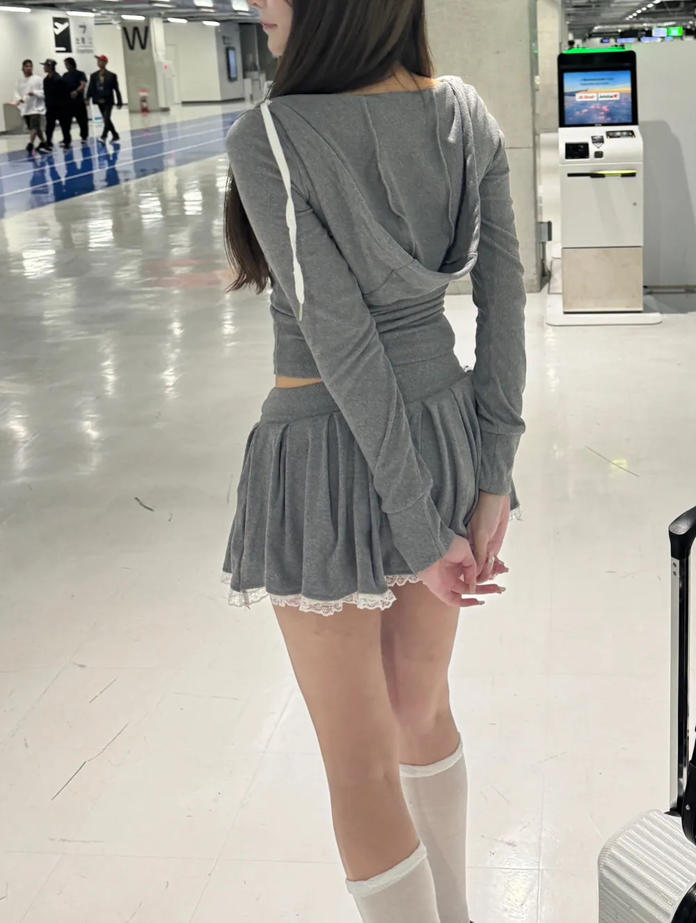 レースリボンフードTシャツ&フレアスカートパンツSET | レディース 