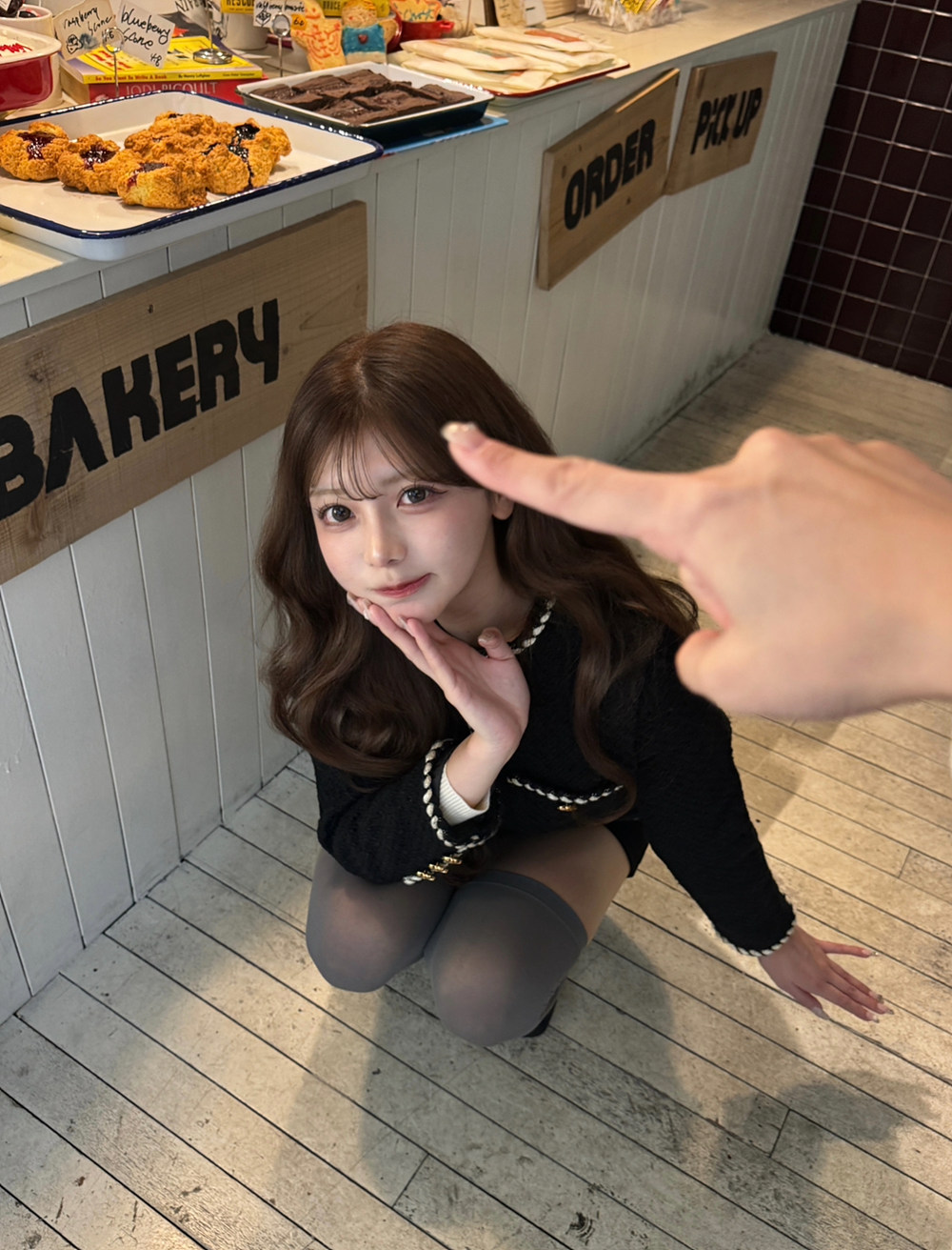 ロープ配色ノーカラーツイードジャケット | 詳細画像9