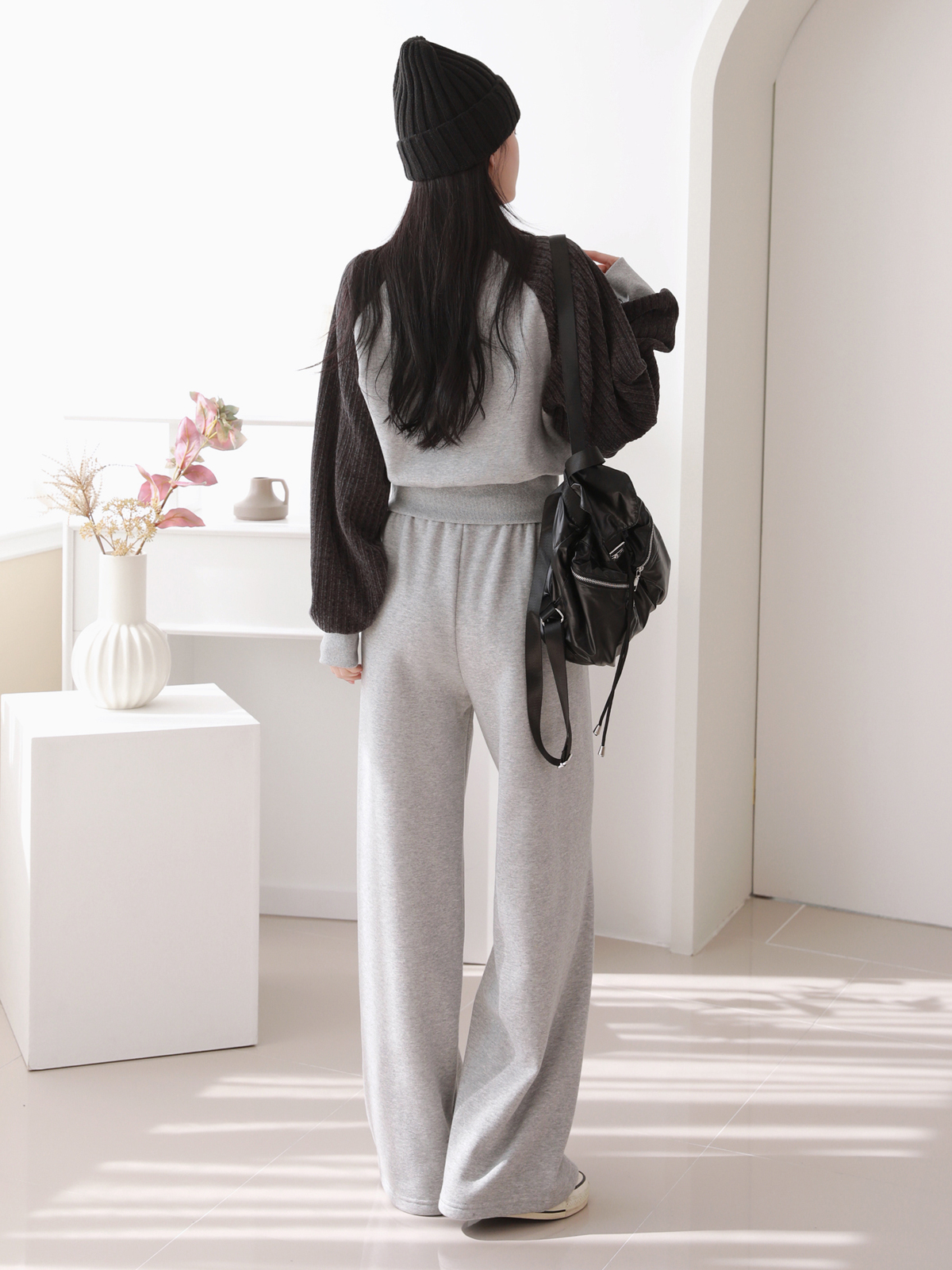 裏起毛リブラグランLOVEロゴスウェット&イージーパンツSET | 詳細画像6