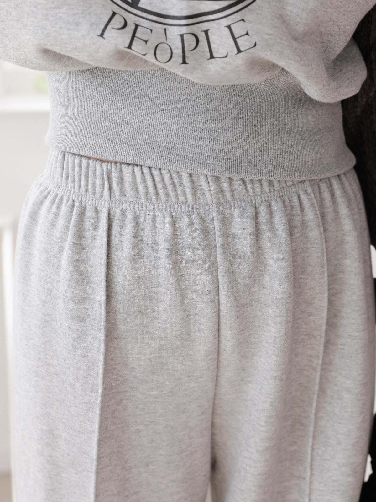 裏起毛リブラグランLOVEロゴスウェット&イージーパンツSET | 詳細画像15