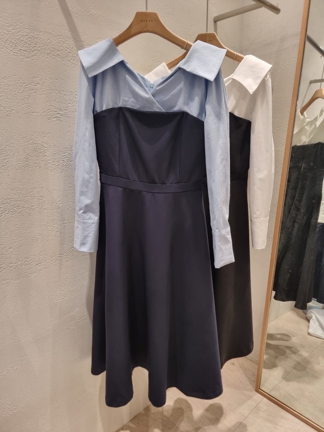 配色カシュクールカラーAラインワンピース | 詳細画像18