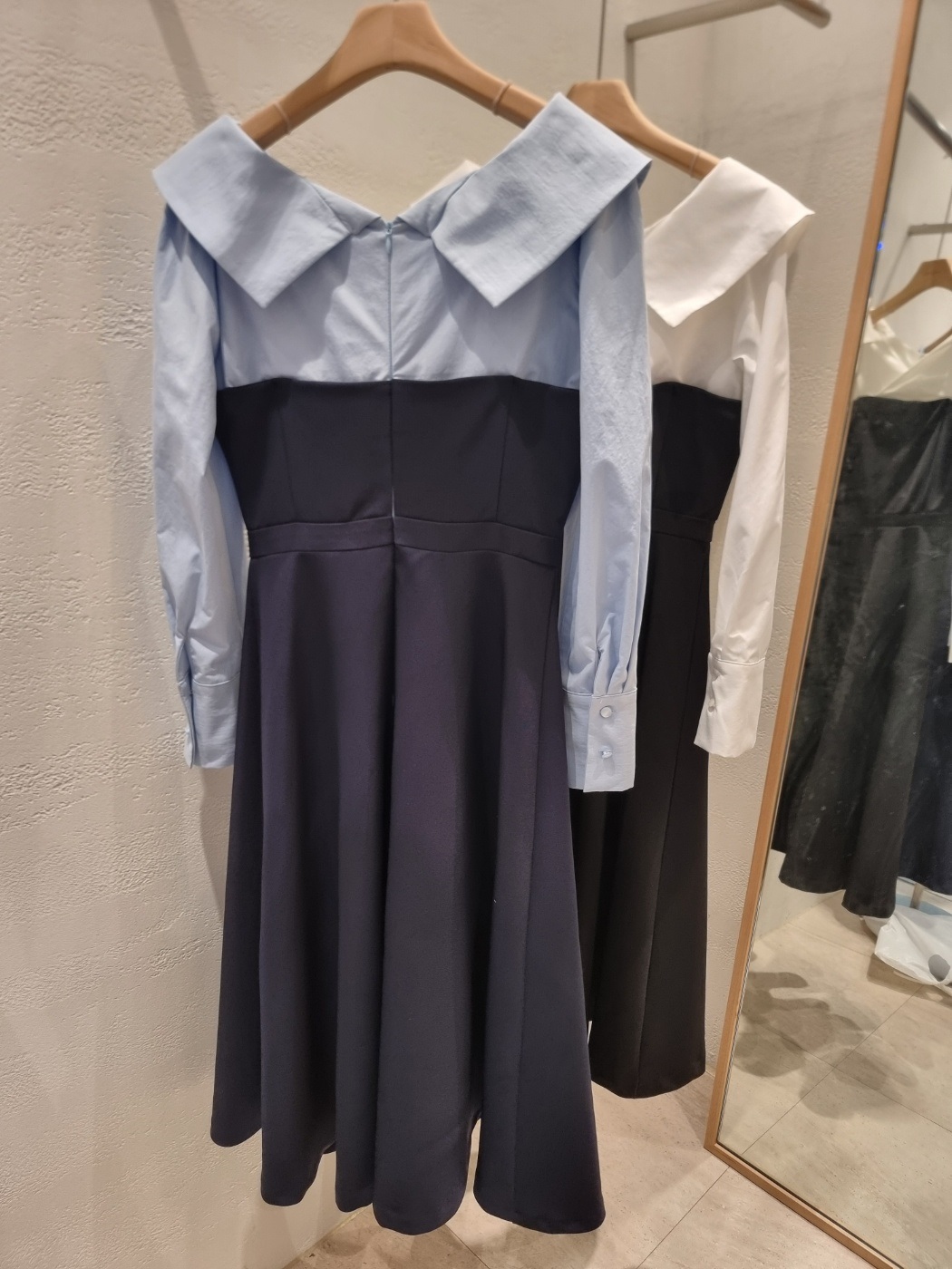 配色カシュクールカラーAラインワンピース | 詳細画像20