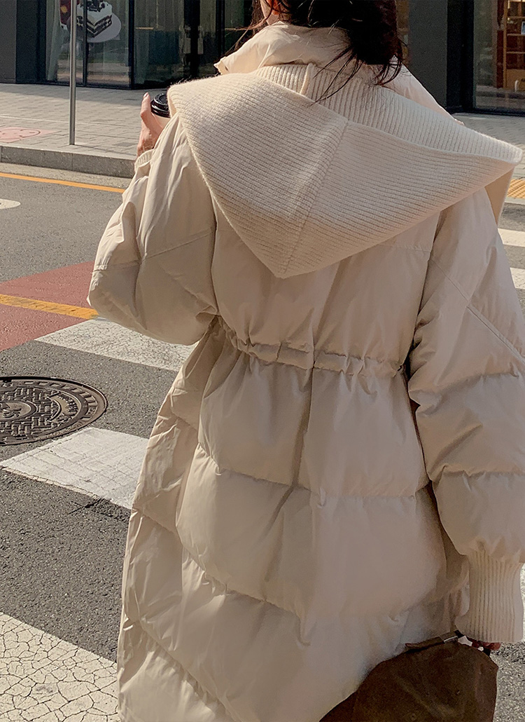 フードマフラー付ロングダウンジャンパー | レディースファッション