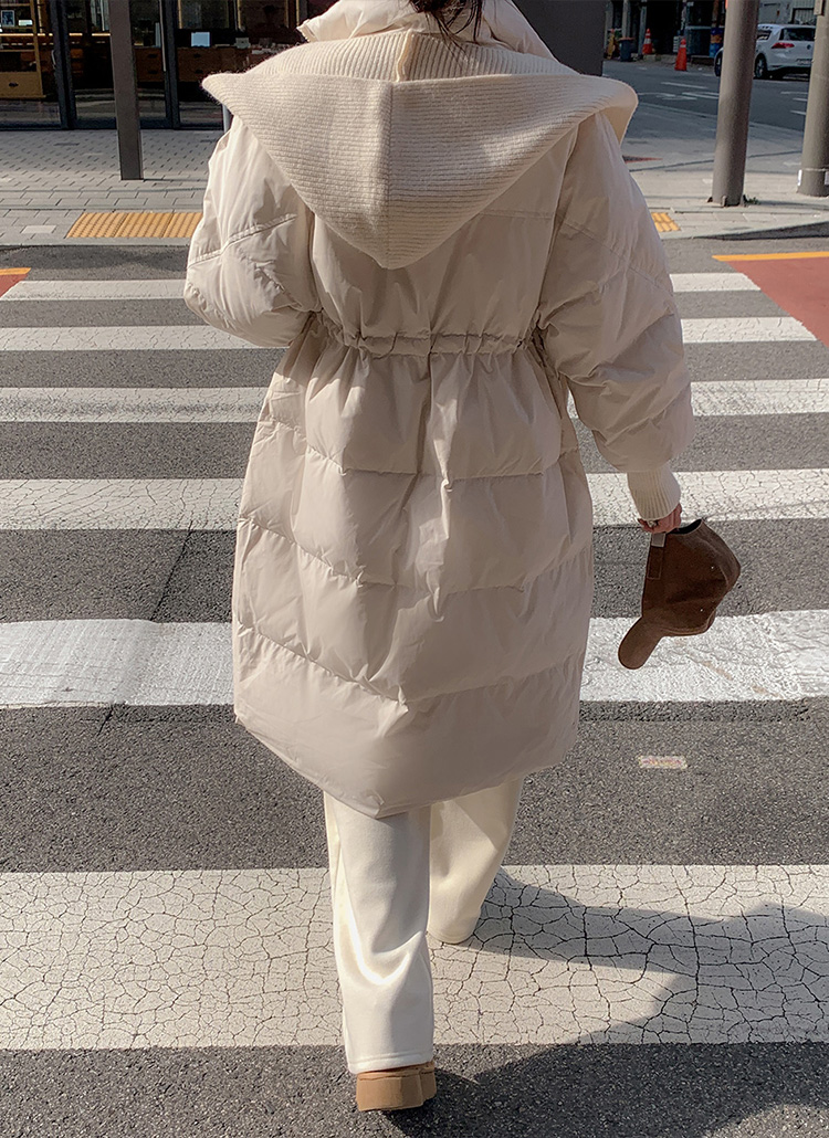 フードマフラー付ロングダウンジャンパー | レディースファッション