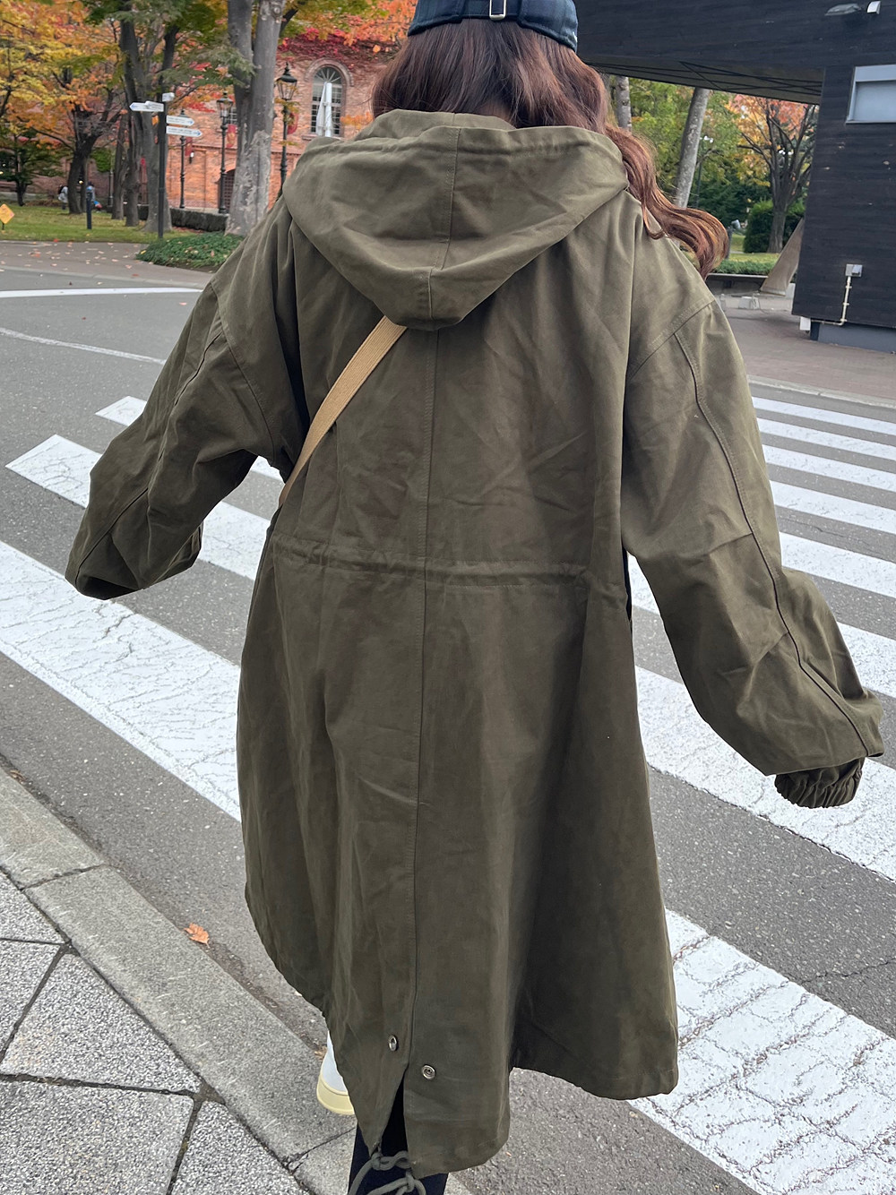 ドロストトグルボタンフードドロストジャンパー | 詳細画像11