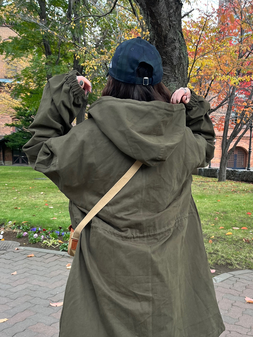 ドロストトグルボタンフードドロストジャンパー | 詳細画像14