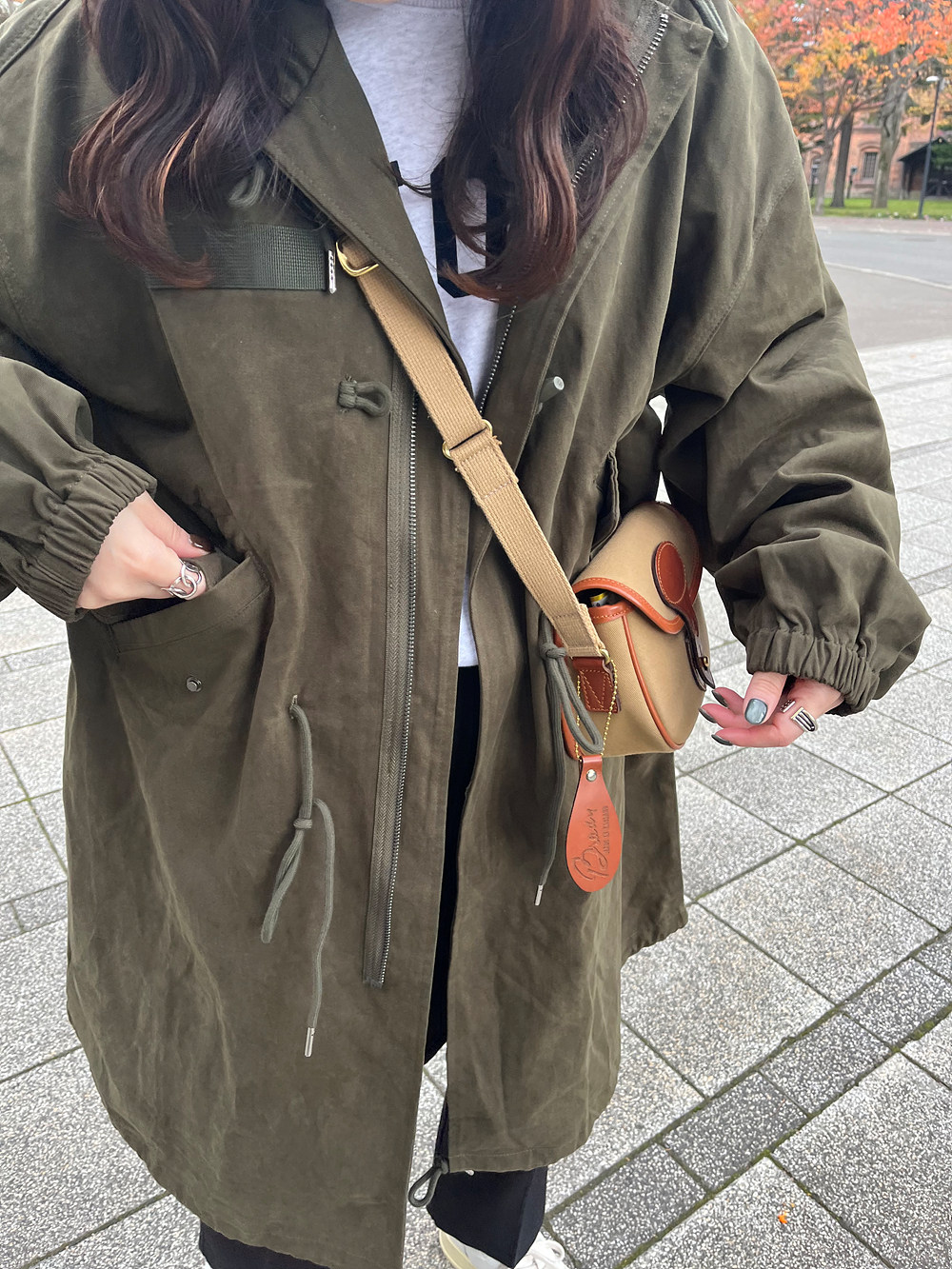 ドロストトグルボタンフードドロストジャンパー | 詳細画像19