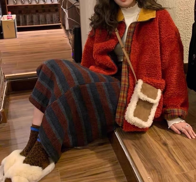 ムートン調フラップショルダーバッグ | 詳細画像2