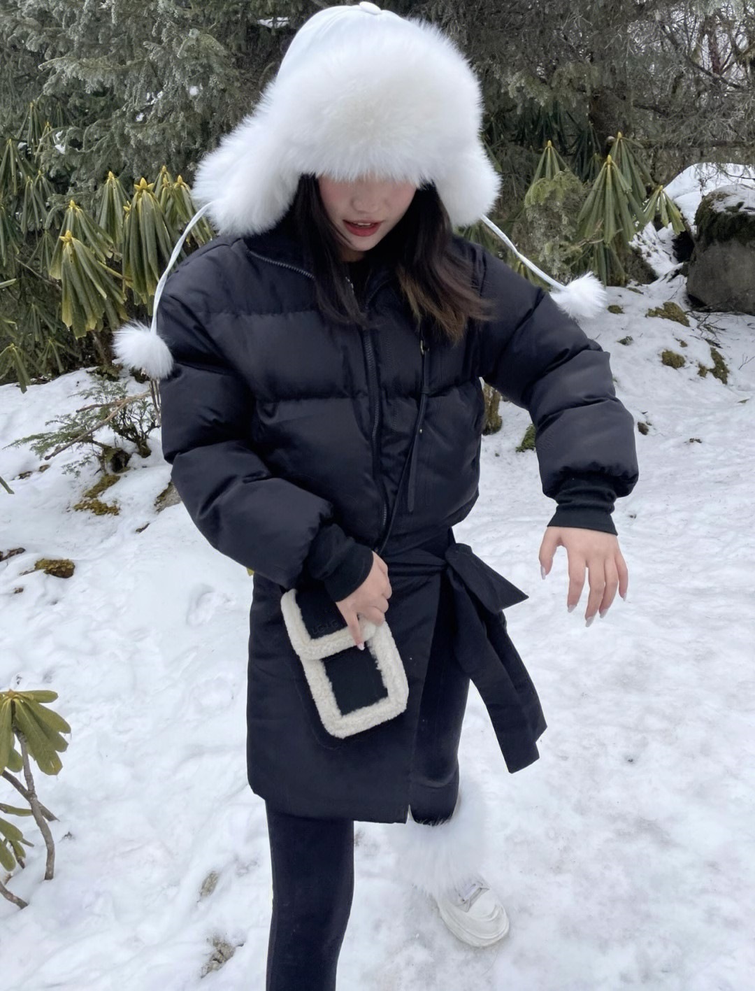 ムートン調フラップショルダーバッグ | 詳細画像3