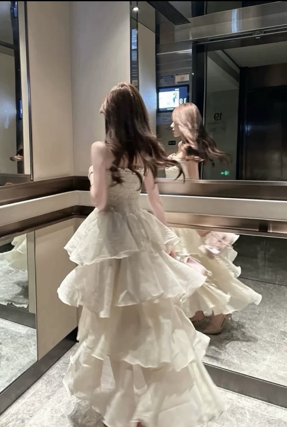 シャーリングティアードチューブトップワンピース | 詳細画像6