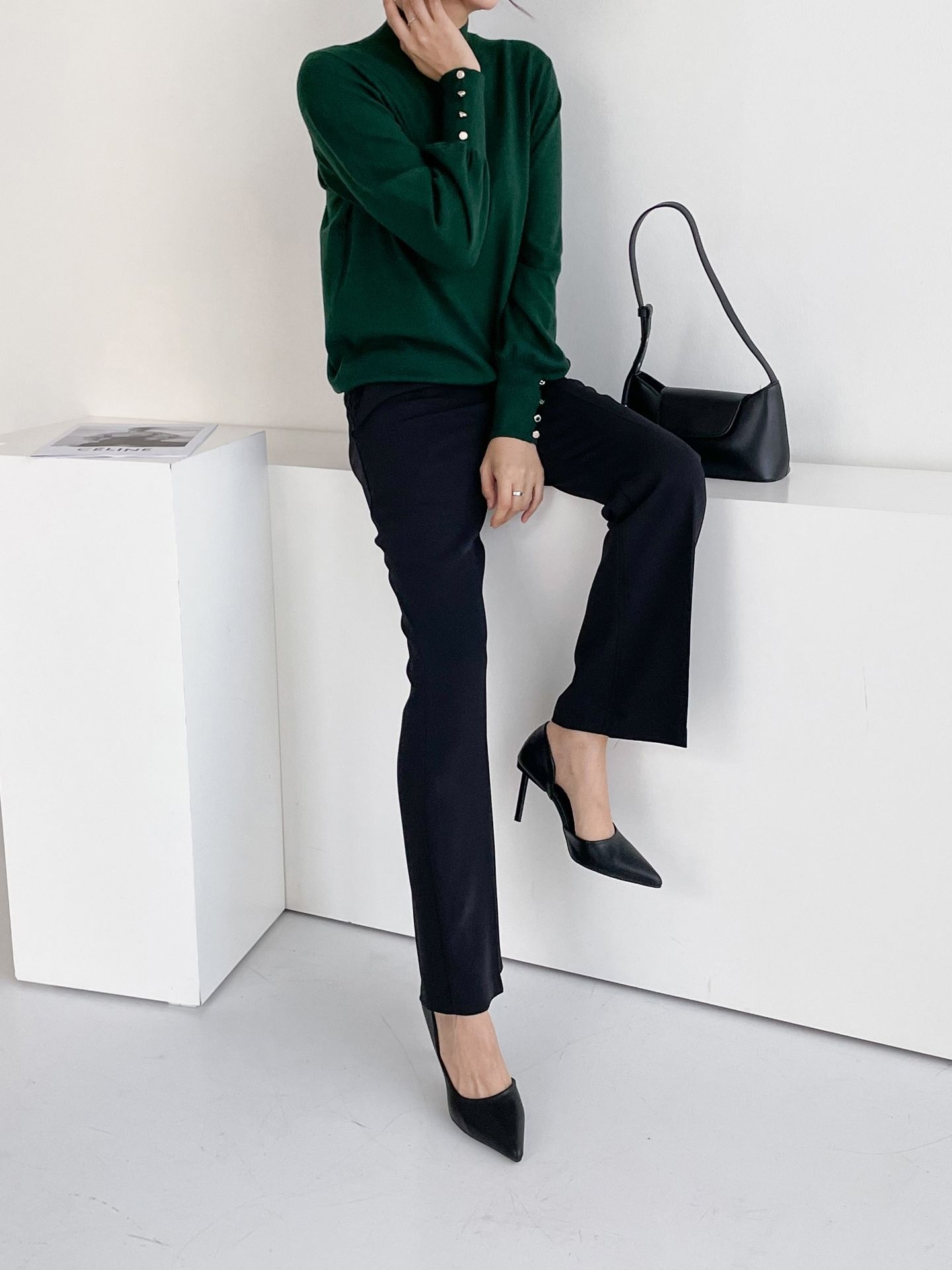 ボタンスリーブハーフネックニット | 詳細画像7