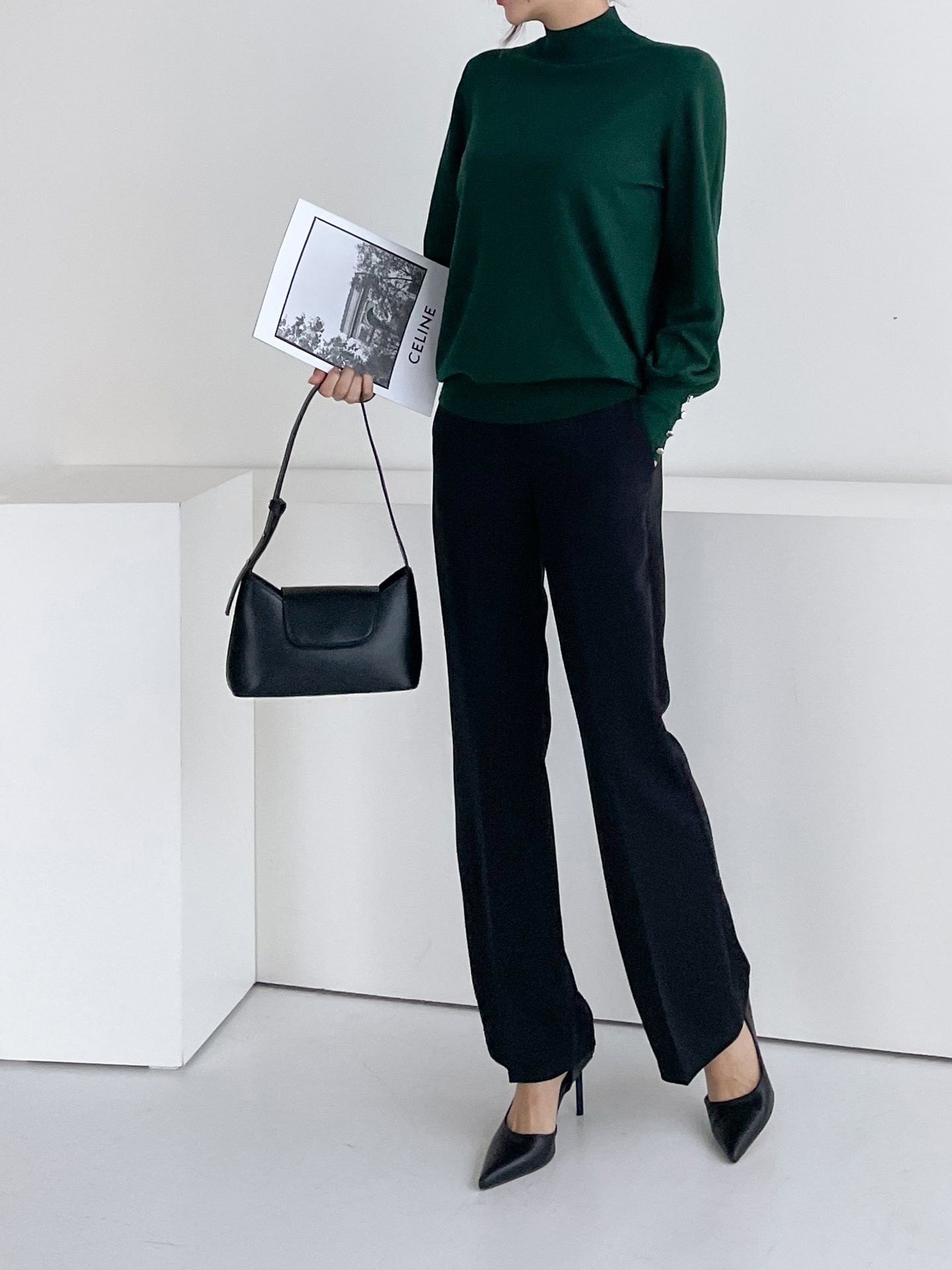 ボタンスリーブハーフネックニット | 詳細画像13