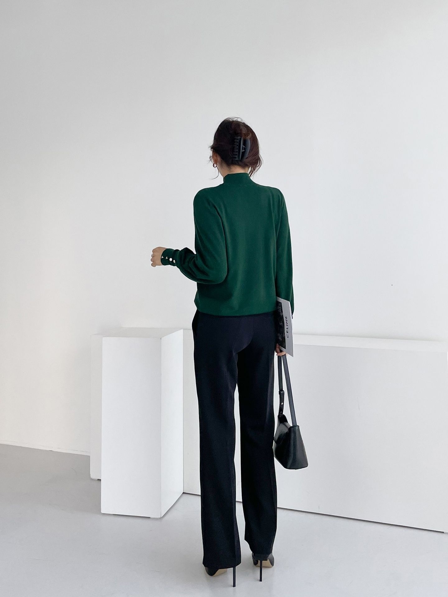 ボタンスリーブハーフネックニット | 詳細画像14