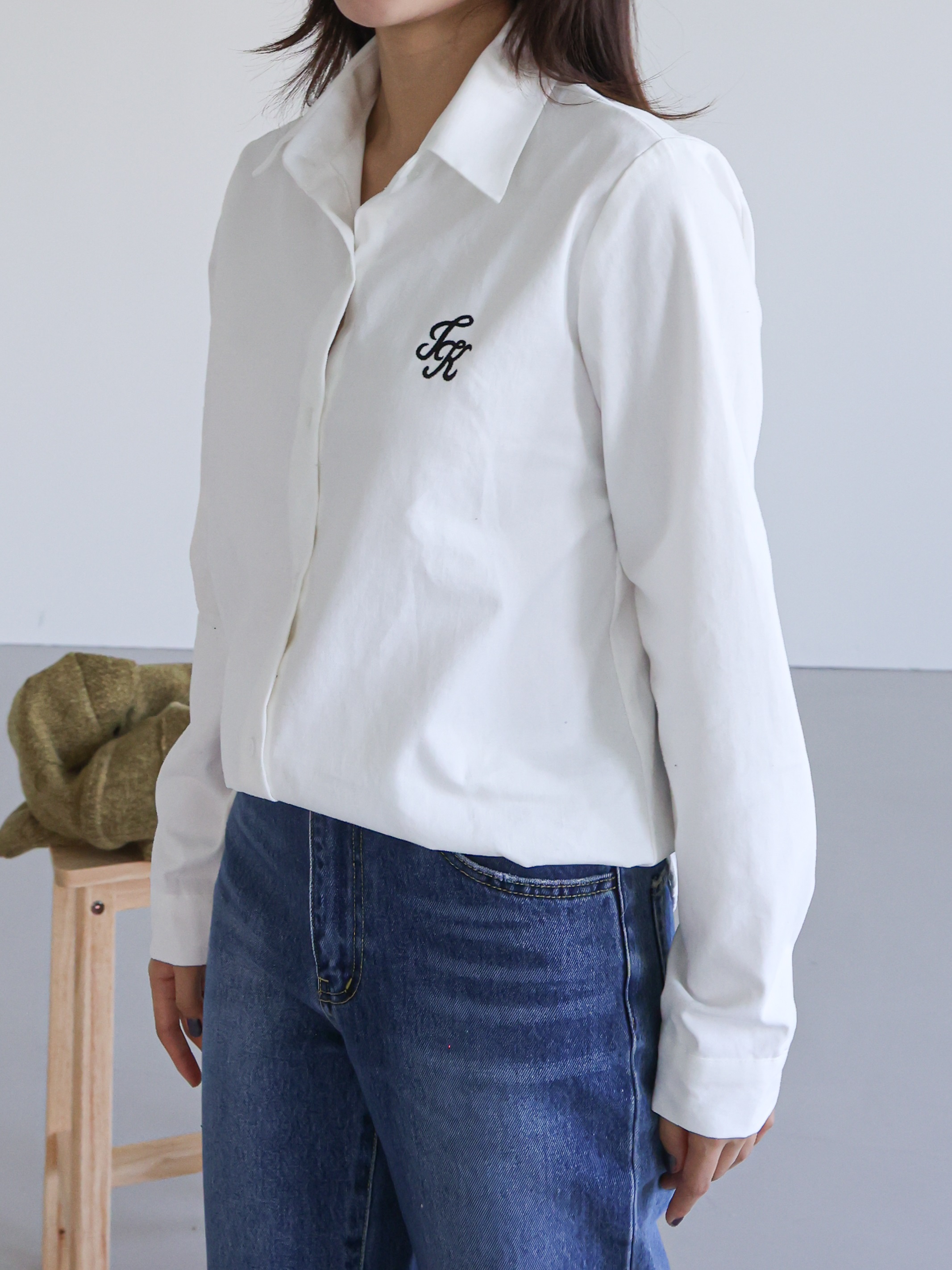 起毛英字刺繍ロゴシャツ | 詳細画像4