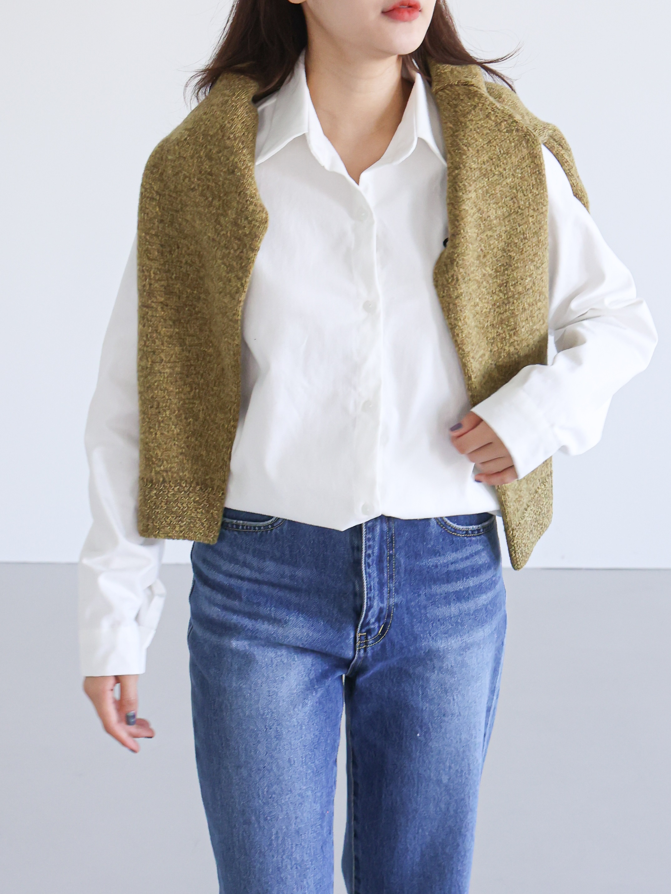 起毛英字刺繍ロゴシャツ | 詳細画像7