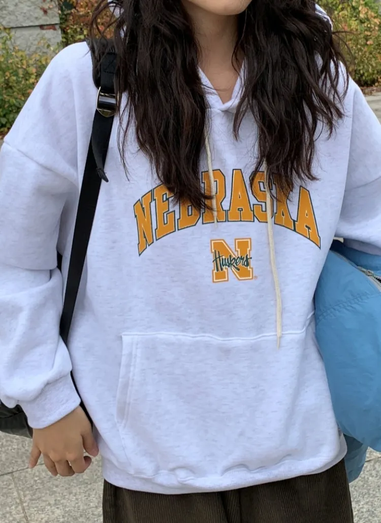 両起毛NEBRASKAボクシーパーカー | mandarinetree | 詳細画像1