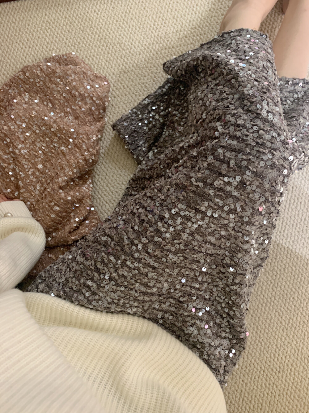 スパンコールスリットIラインスカート | 詳細画像8