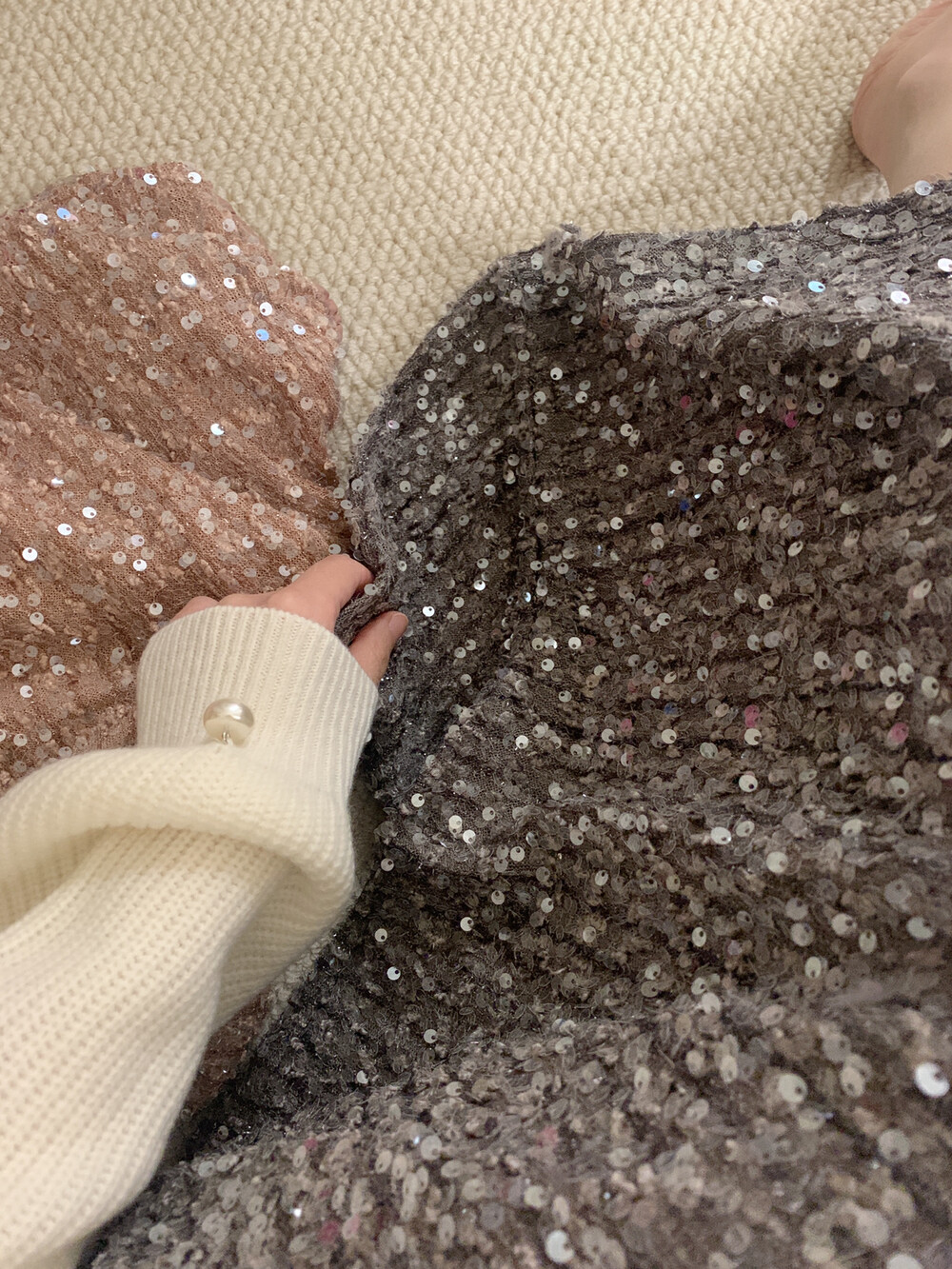 スパンコールスリットIラインスカート | 詳細画像9