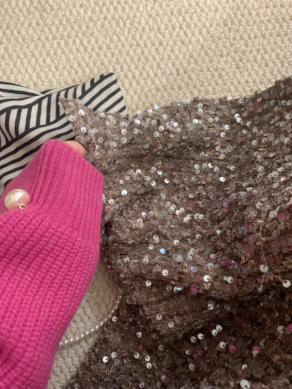 スパンコールスリットIラインスカート | 詳細画像18