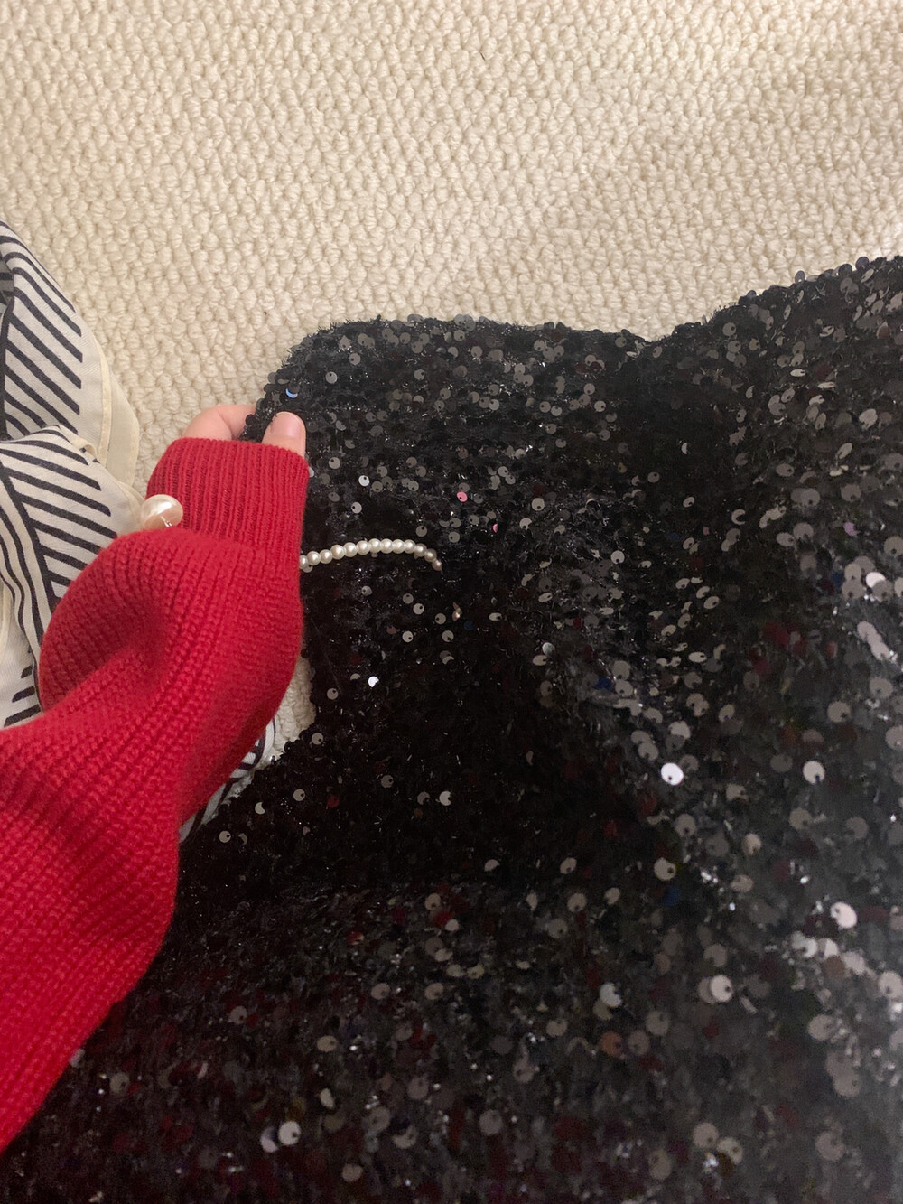 スパンコールスリットIラインスカート | 詳細画像11