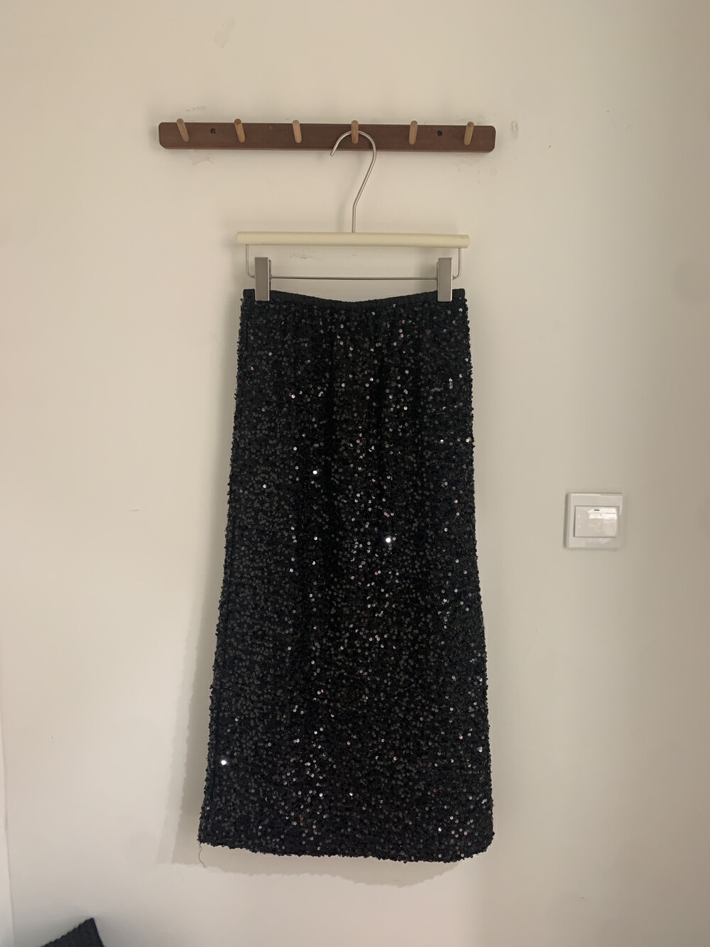 スパンコールスリットIラインスカート | 詳細画像14