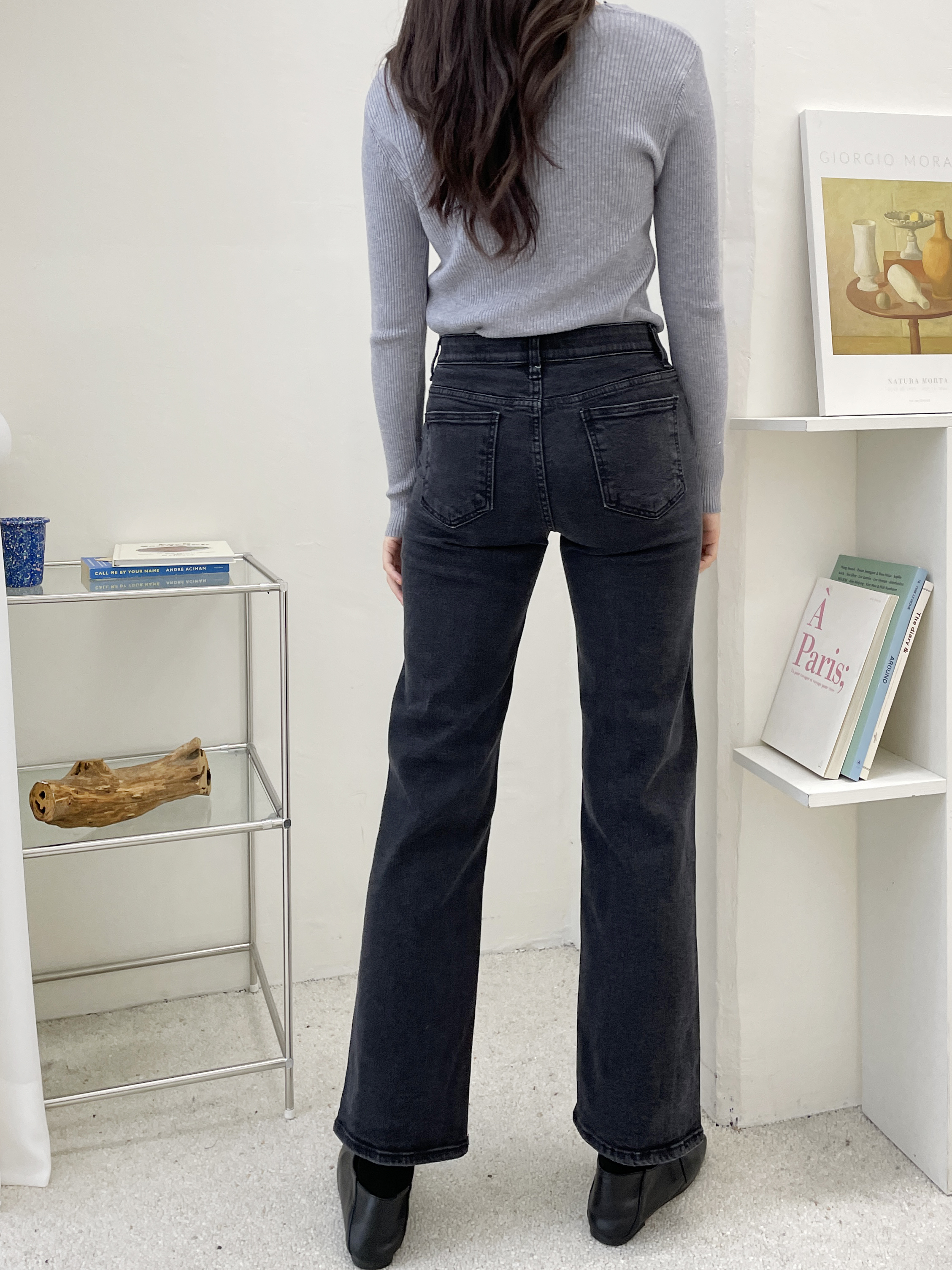 裏起毛スリムストレートデニムパンツ | 詳細画像5