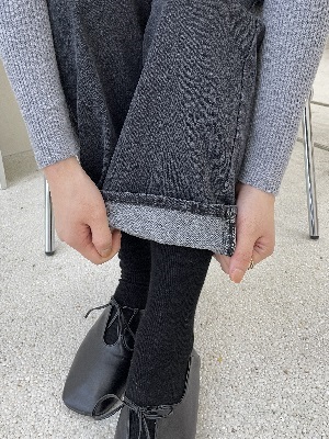裏起毛スリムストレートデニムパンツ | 詳細画像9