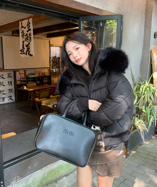 ボリュームエコファー中綿ジャンパー | レディースファッション通販