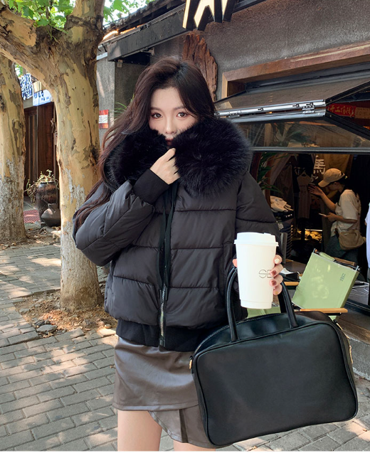 ボリュームエコファー中綿ジャンパー | レディースファッション通販