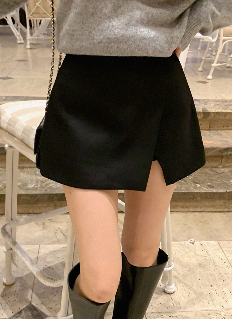 ラップデザインミニスカートパンツ | レディースファッション