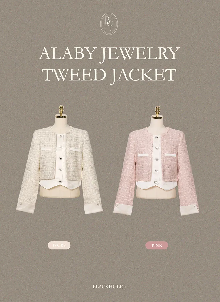 fm2883＊大粒ビジューボタンツイードセットアップlvM 覆り 