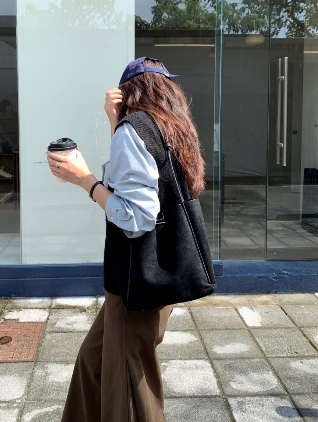 2WAYスエード調パイピングビッグバッグ | 詳細画像8