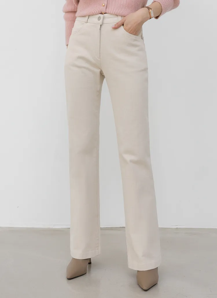 裏起毛バックゴムフレアパンツ | MONO AT.D | 詳細画像1