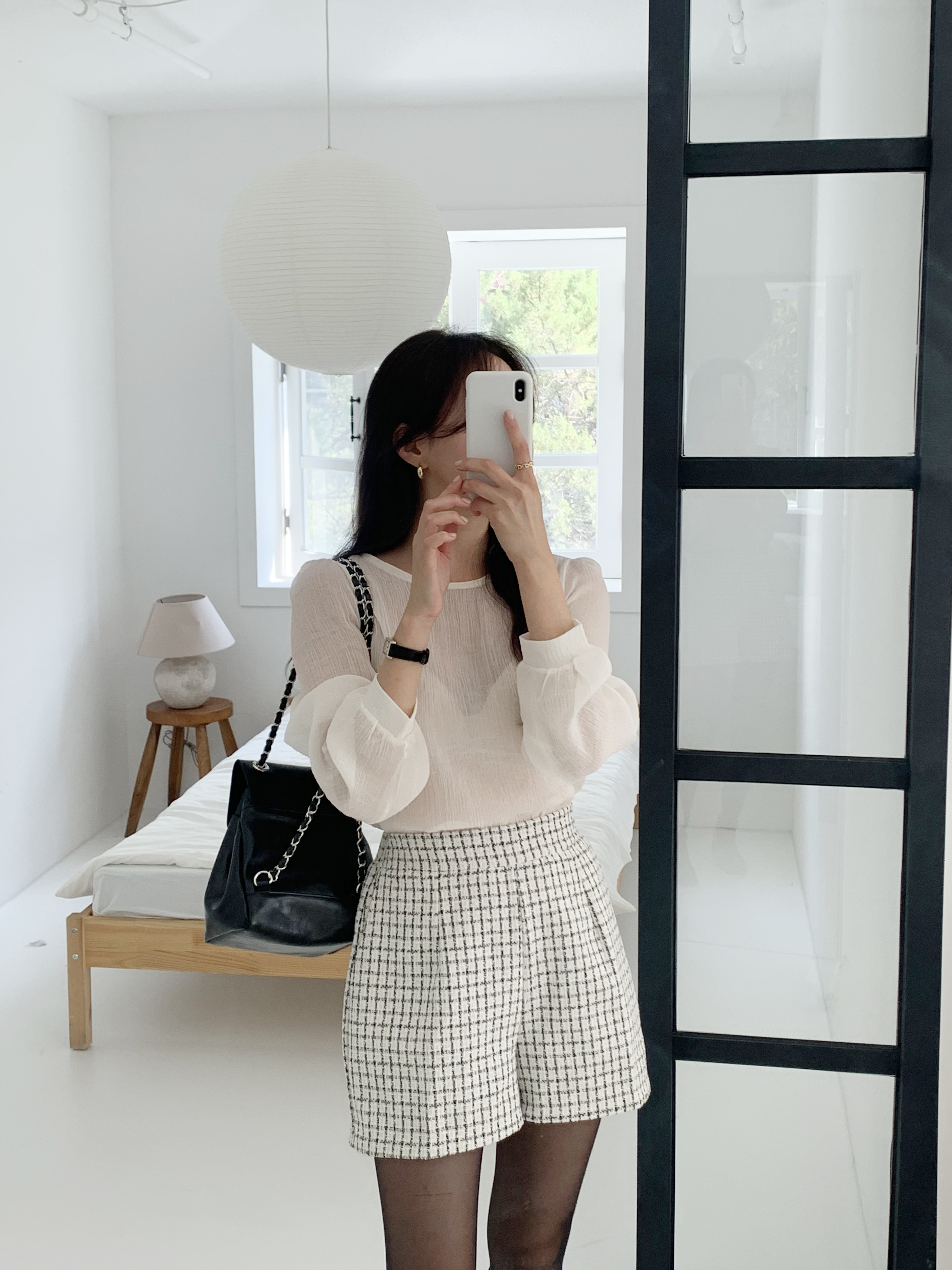 バックゴムツイードタックショートパンツ | 詳細画像3