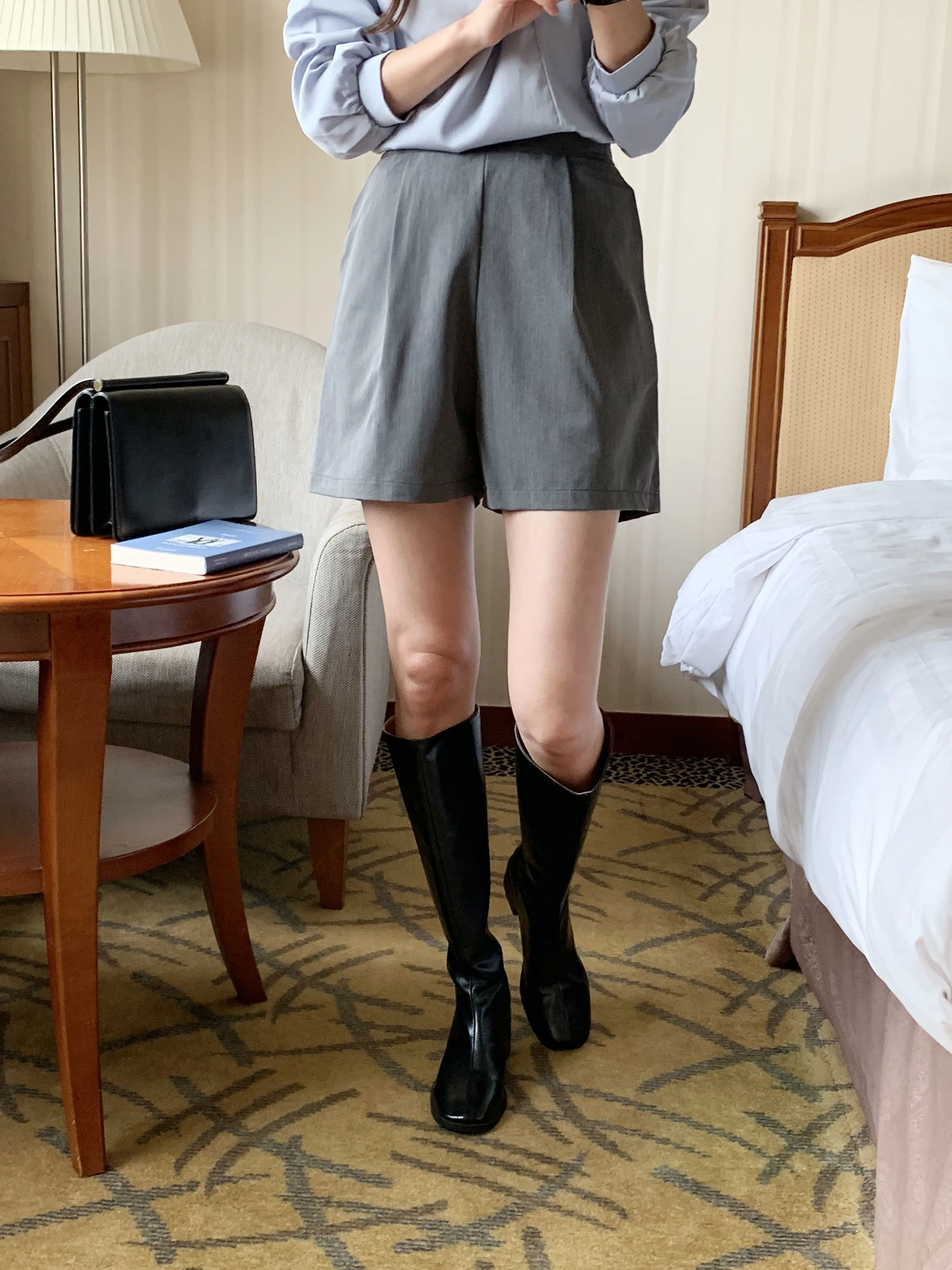 バックゴムタックショートパンツ | 詳細画像1