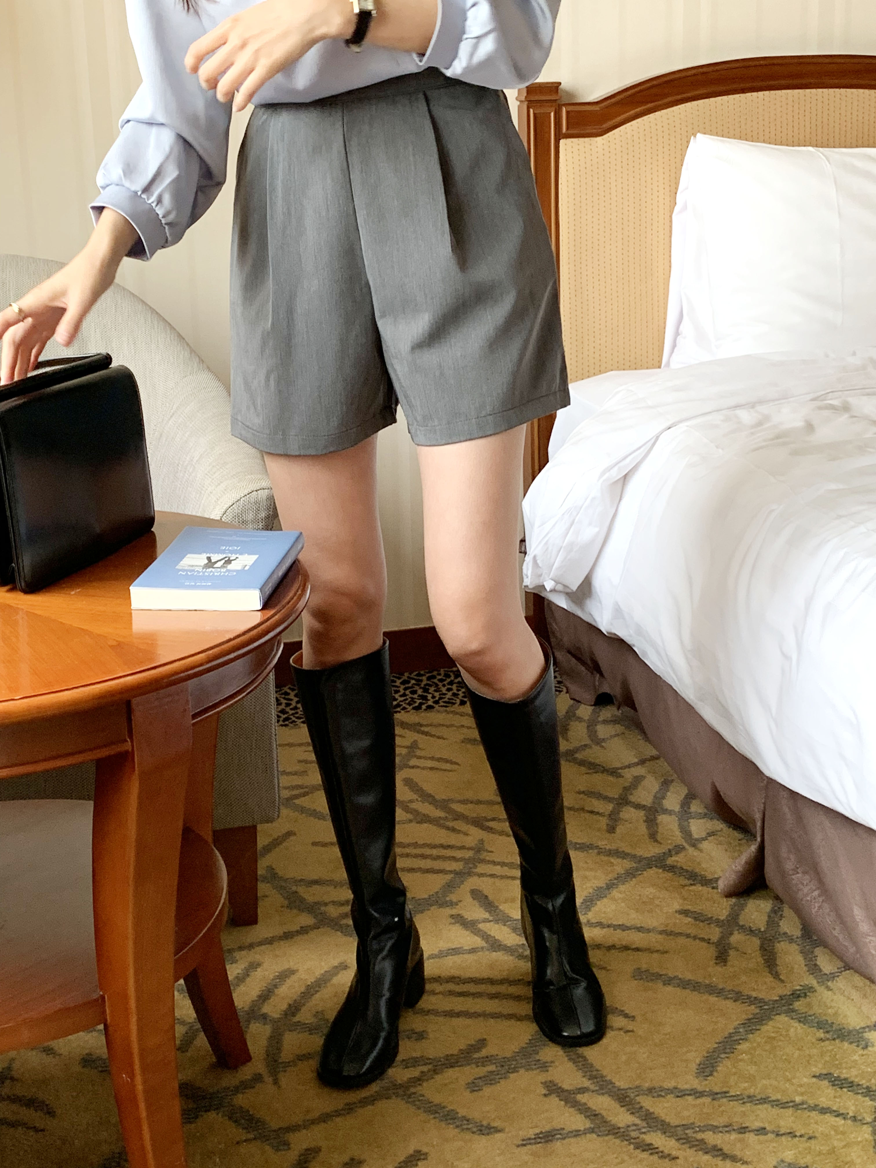 バックゴムタックショートパンツ | 詳細画像3