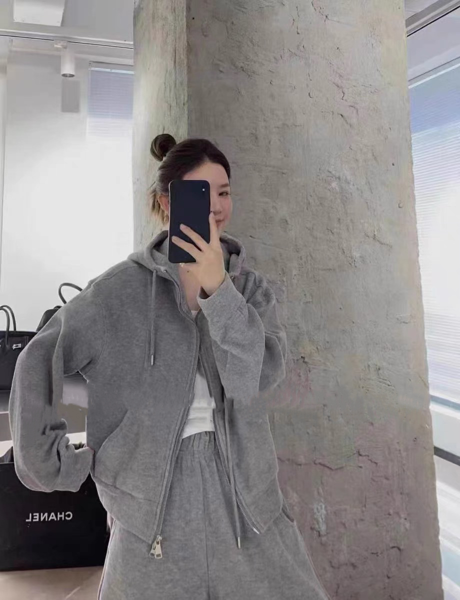 裏起毛ダブルジップパーカー&ワイドパンツSET | 詳細画像7