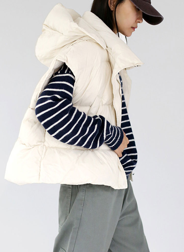 フード付ダウンベスト | レディースファッション通販 - DHOLIC
