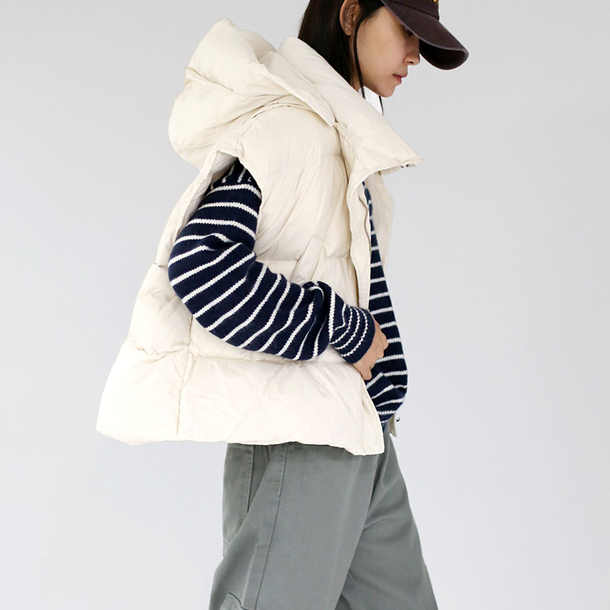 フード付ダウンベスト | レディースファッション通販 - DHOLIC