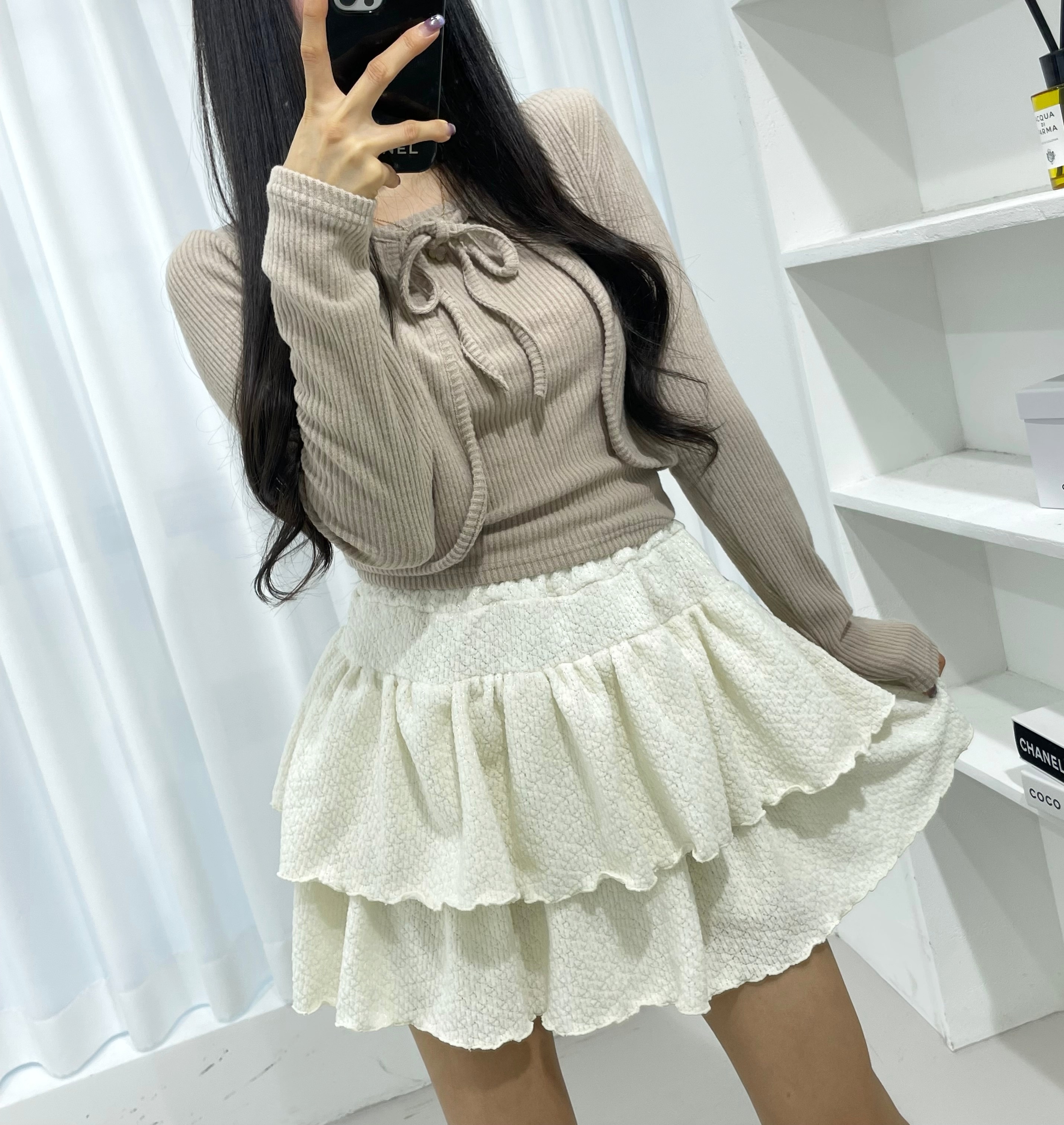 リブキャミソール&リボンカーディガンSET | 詳細画像10