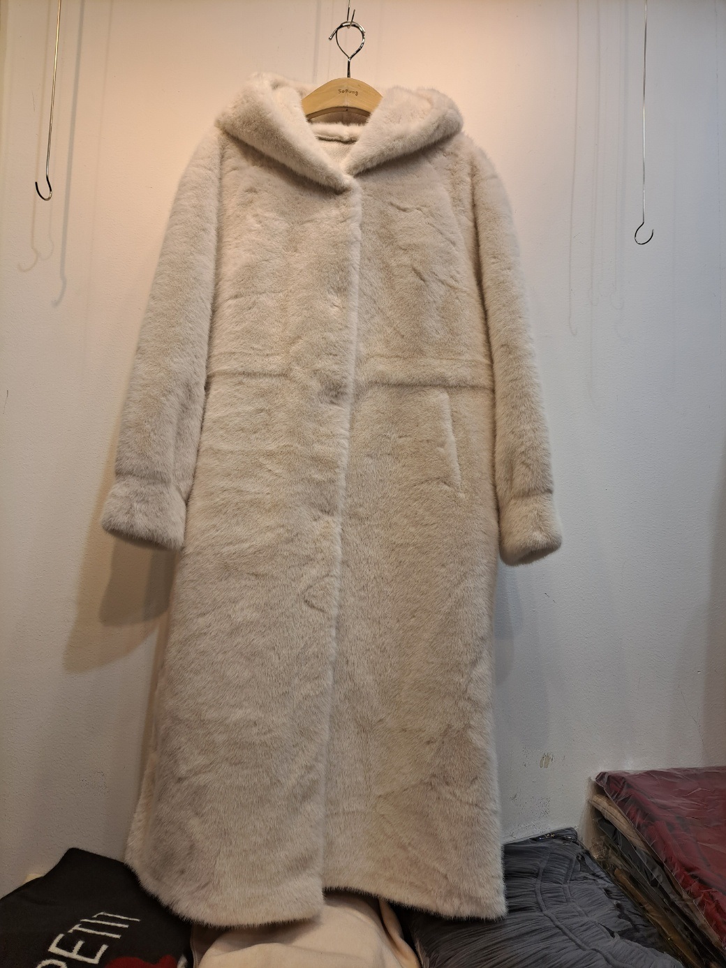 中古・古着通販】DES PRES (デ プレ) エコファーフーデットコート ネイビー サイズ:34｜ブランド・古着通販 トレファク公式【TREFAC  FASHION】スマホサイト