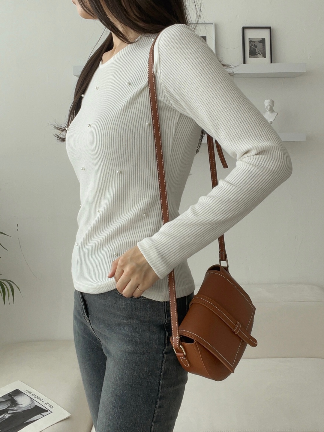 エコパールスリムリブTシャツ | 詳細画像5