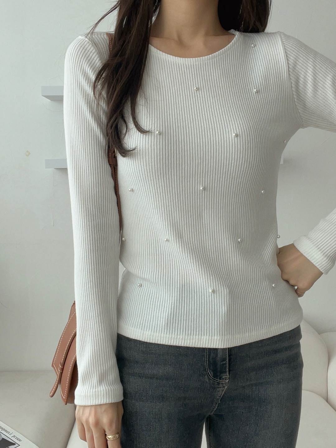 エコパールスリムリブTシャツ | 詳細画像6