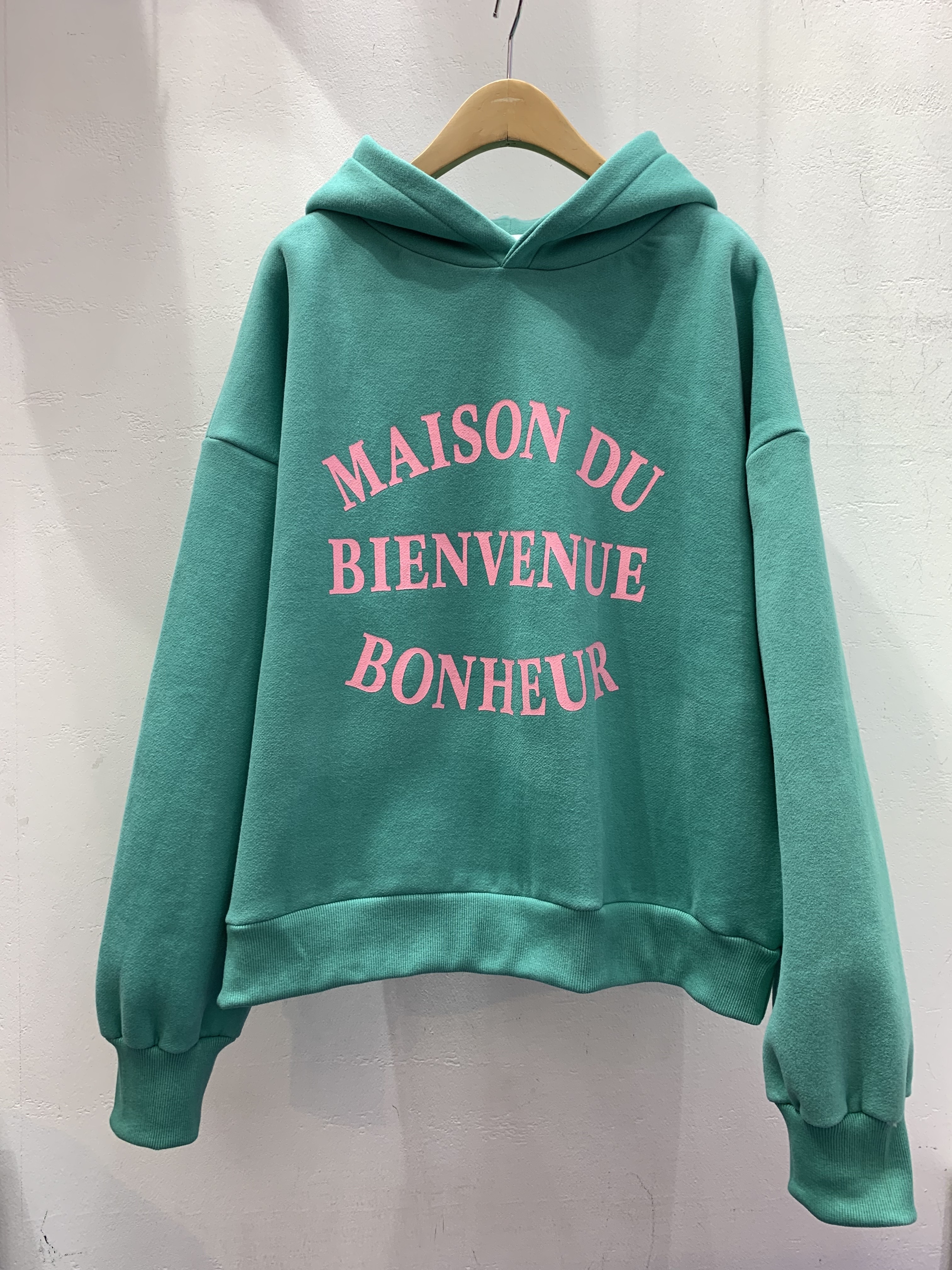 両起毛BIENVIENUEレタリングパーカー | 詳細画像2