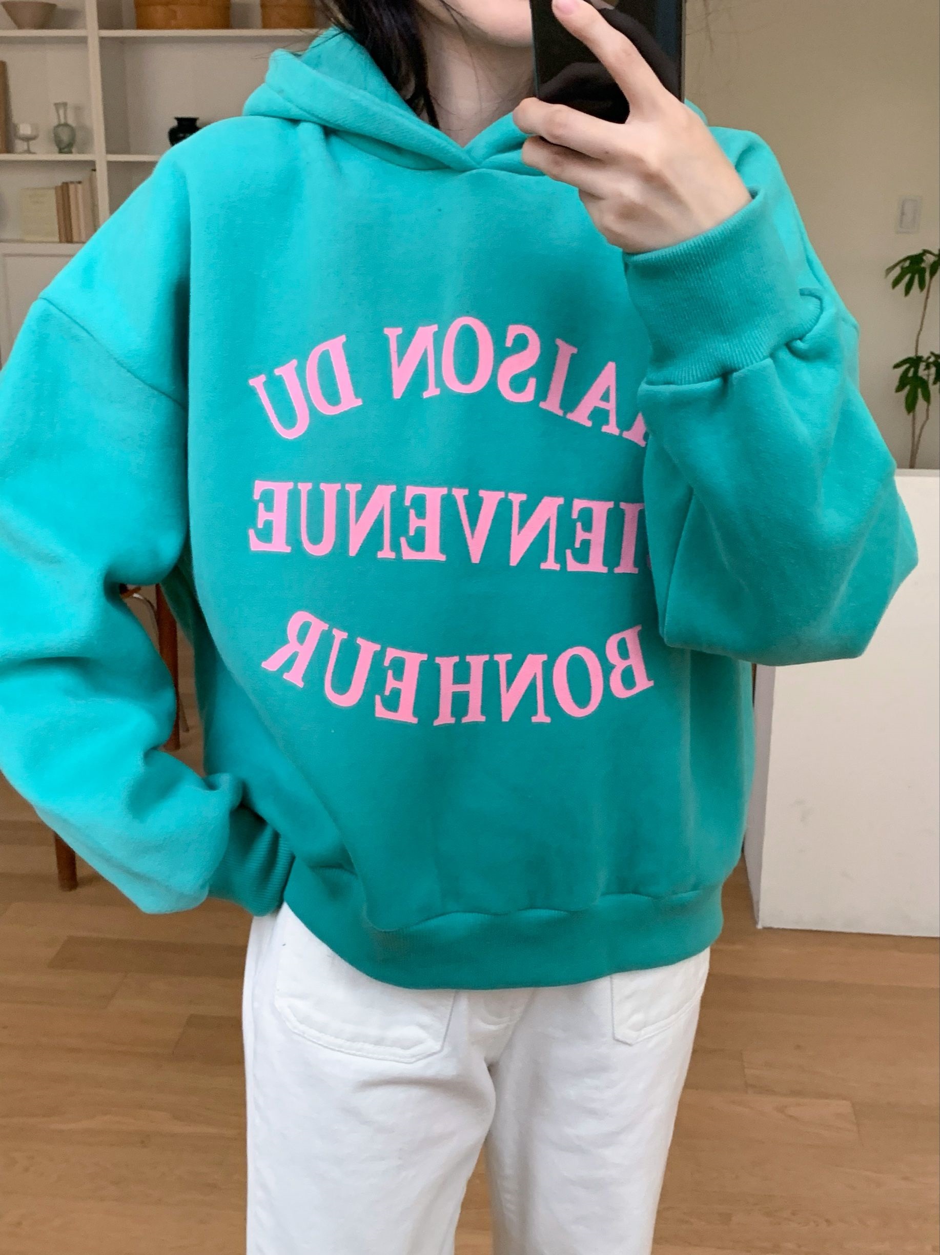 両起毛BIENVIENUEレタリングパーカー | 詳細画像8